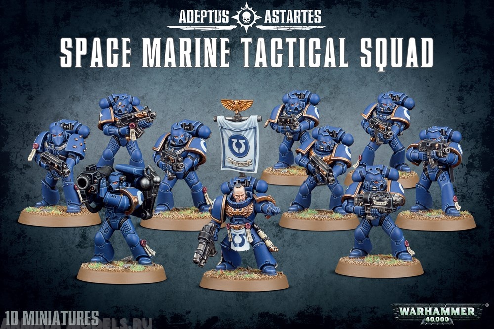 48-07 Набор Космодесант. Тактическое Отделение (Space Marine Tactical Squad) (2021) 48-07 Набор Космодесант. Тактическое Отделение (Space Marine Tactical Squad) (2021)