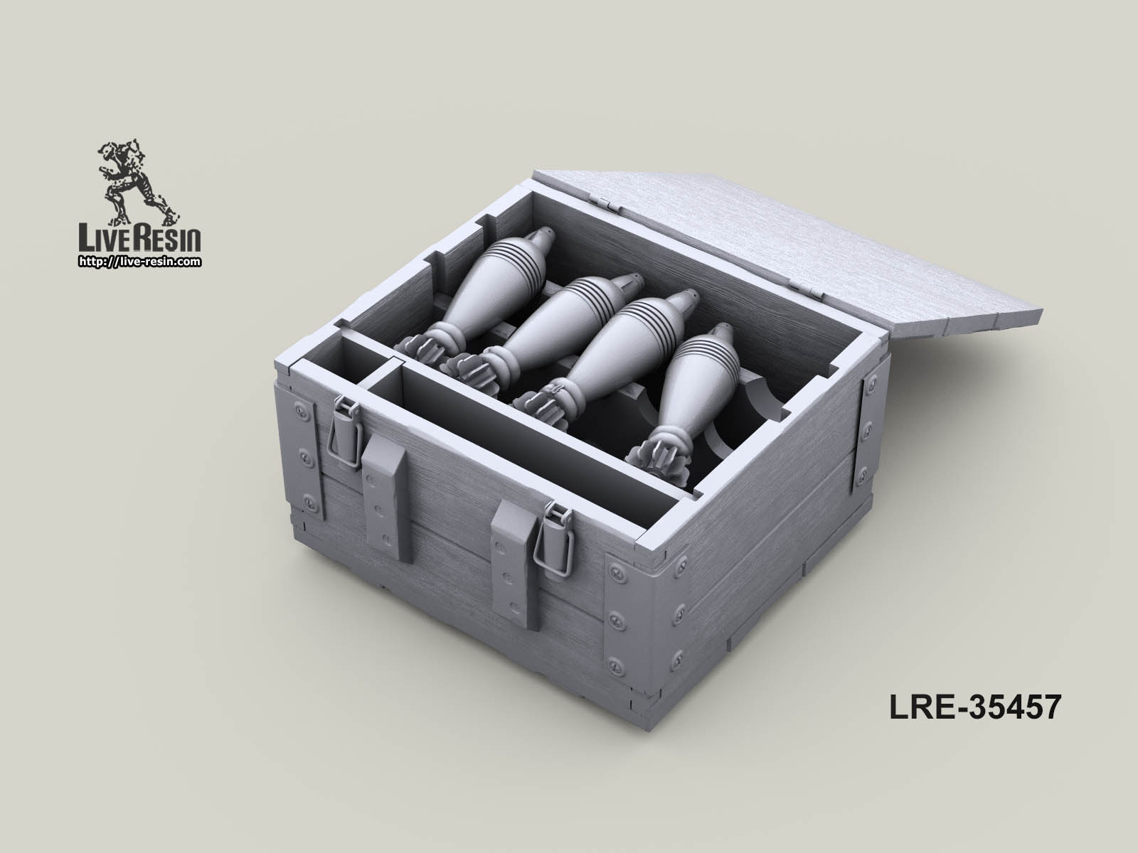 LRE35457 Открытые ящики с 82 мм боеприпасами Live Resin