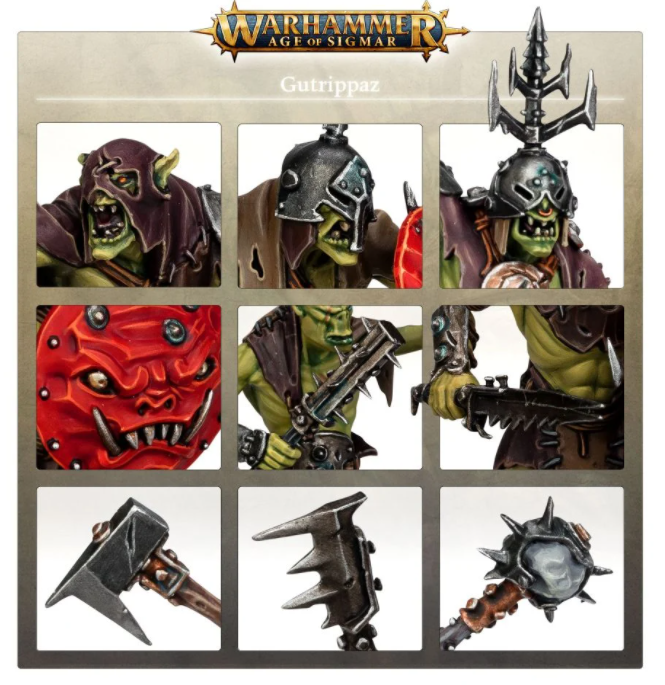 89-70GW Набор Боевые Кланы Орруков. Патрашилы (Orruk Warclans Gutrippaz) 89-70GW Набор Боевые Кланы Орруков. Патрашилы (Orruk Warclans Gutrippaz)