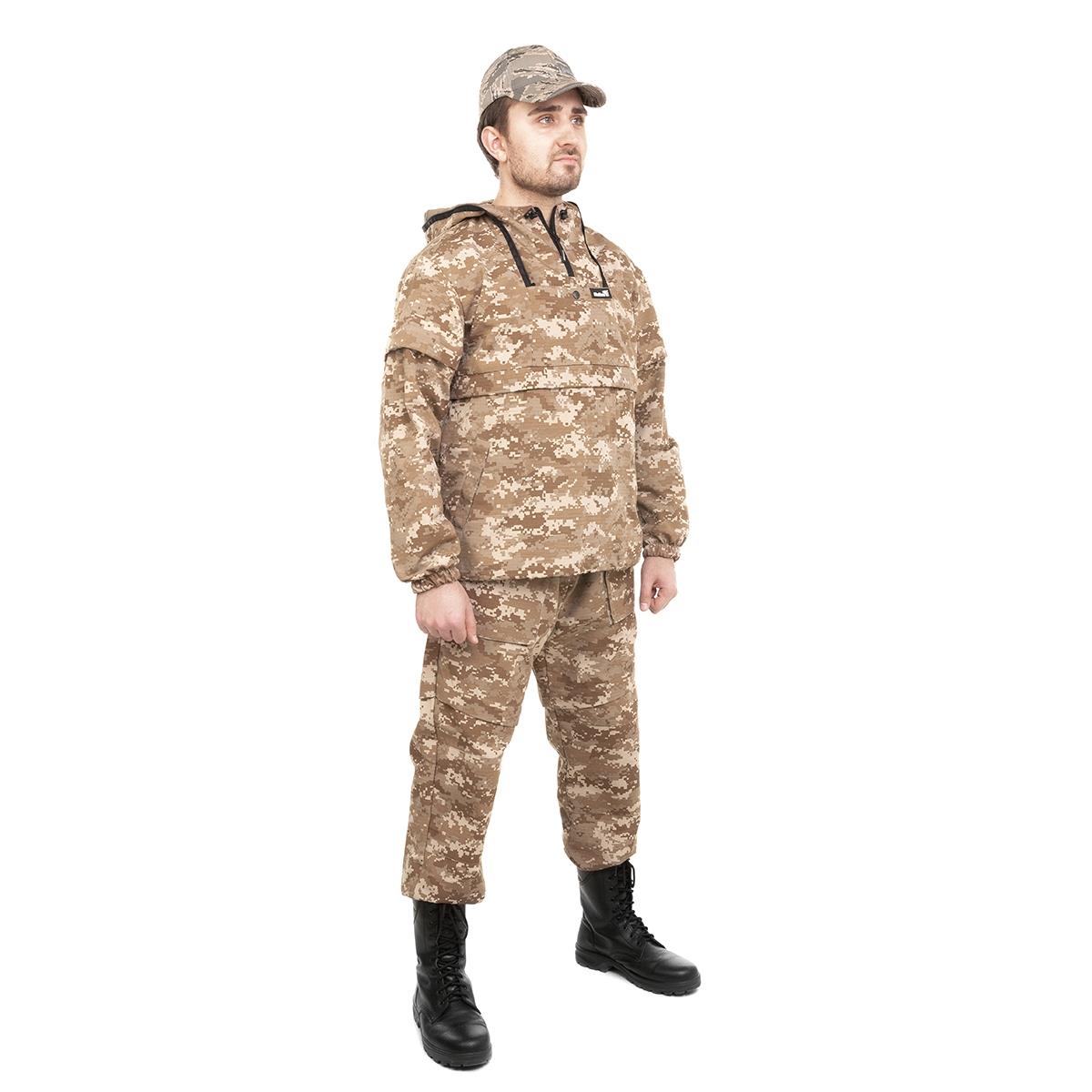 Костюм летний противоэнцефалитный СТОП-КЛЕЩ, цв.Бежевый Пиксель р.48-50/176 Helios