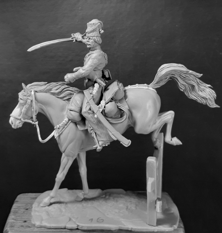 CHM-54227. Казак Донских казачьих полков, Россия 1812-15 гг. (3 варианта голов, 3 варианта правых рук). 54 мм. Материал - смола. Chronos Miniatures