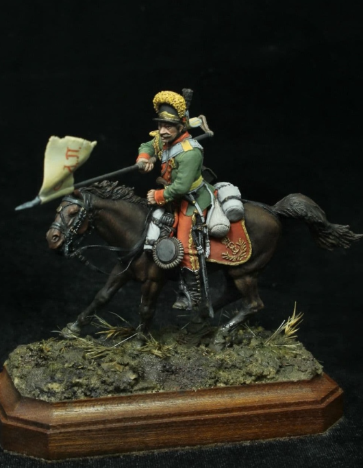 CHM-54240. Квартермистр Смоленского драгунского полка, Россия 1790-96 гг. 54 мм. Материал - смола. Chronos Miniatures