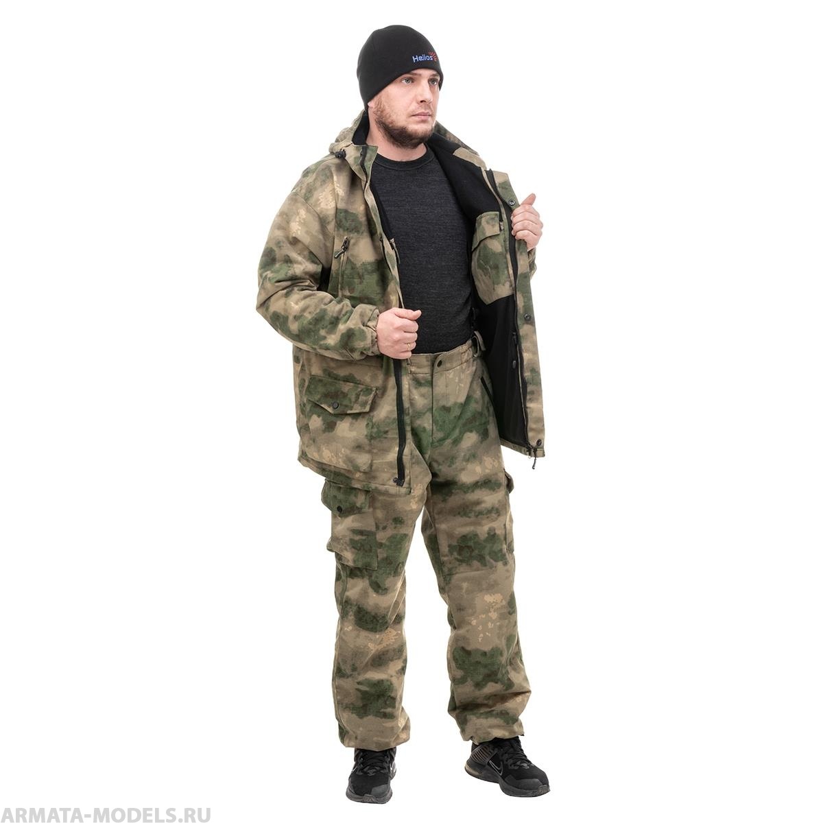 Костюм демисезонный на флисе Дельта-2 мох RG р.46 /170-176 Helios