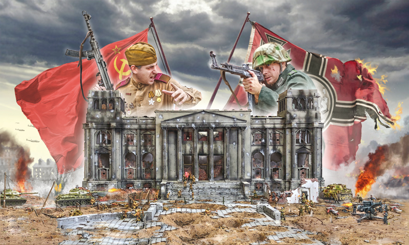 6195ИТ Набор BattleSet: 1945 Battle for the Reichstag Italeri
