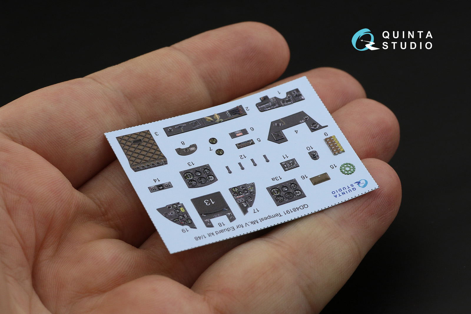 QD48191 3D Декаль интерьера кабины Tempest Mk.V (Eduard)