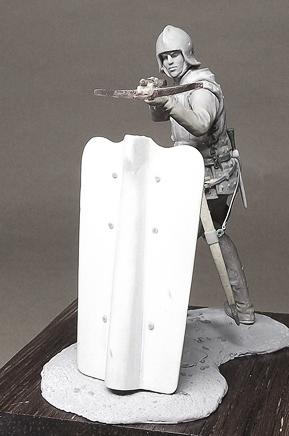 CHM-54109. Бургундский арбалетчик, 1460-75 гг. 54 мм. Материал – смола. Chronos Miniatures