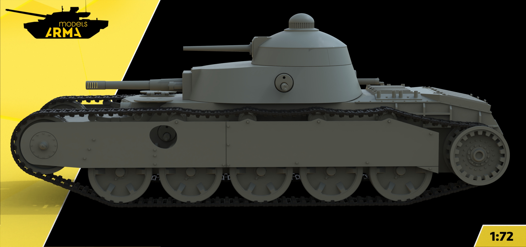 AM72493 Советский средний танк Гротте ТГ-1 Arma Models