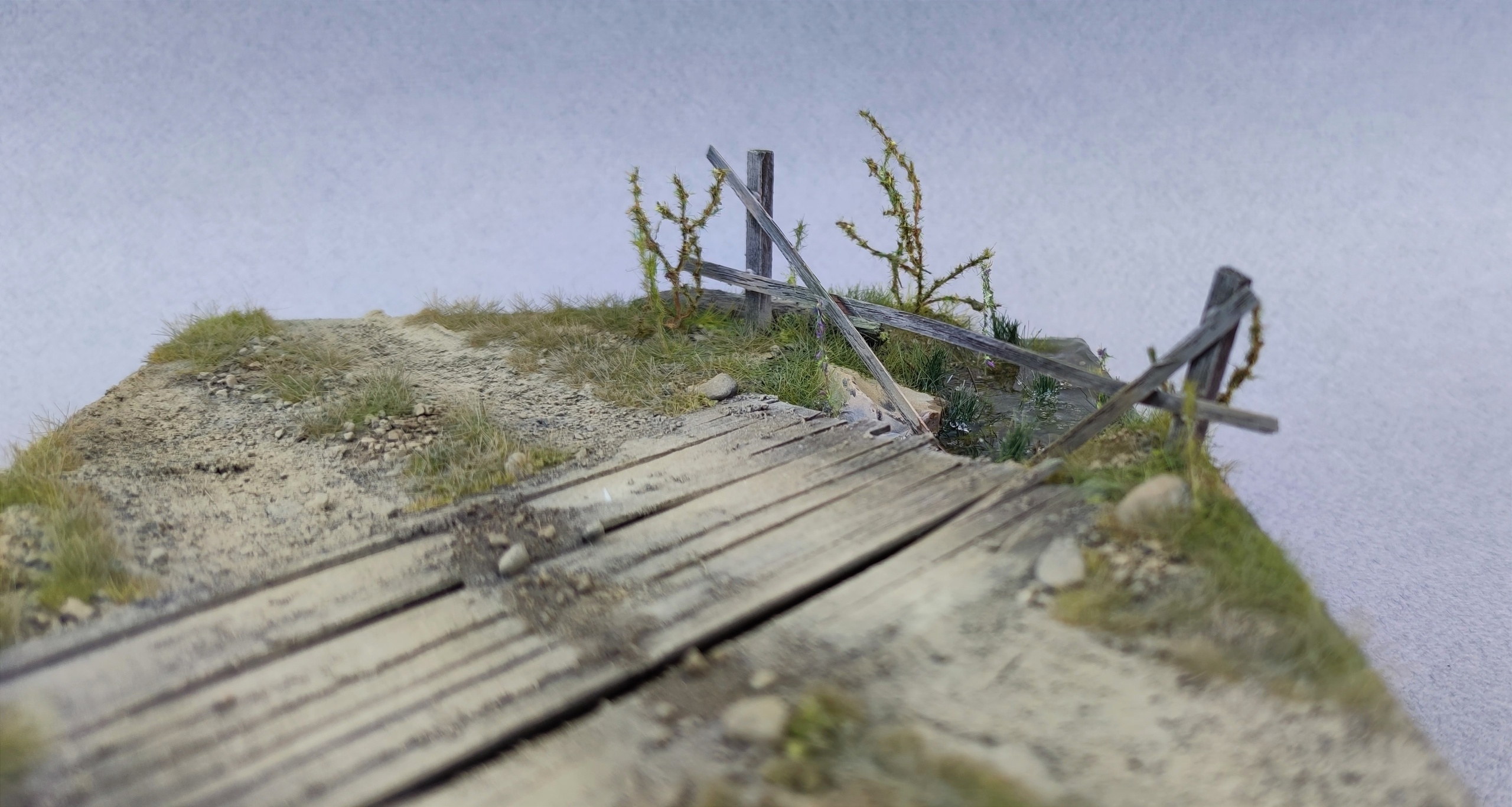 AM35592 Подставка авторская ручной работы "Мостик и ручей"