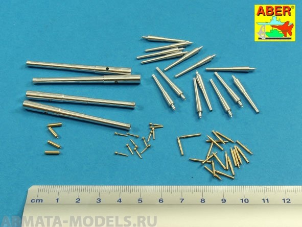 ABR-1:200-L-07  Дополнения для  Armament for japaneese battleship MIKASA 305mm x4, 152mm x14, 76mm x20, 37mm x12 для  1/200 ABR-1:200-L-07  Дополнения для  Armament for japaneese battleship MIKASA 305mm x4, 152mm x14, 76mm x20, 37mm x12 для  1/200