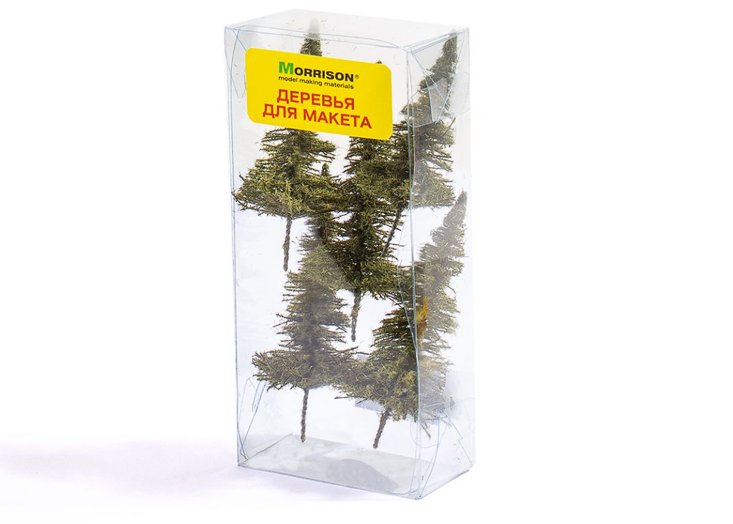 011-ee-124 5 шт. 'Мохнатые ели' для макета 7-10см.