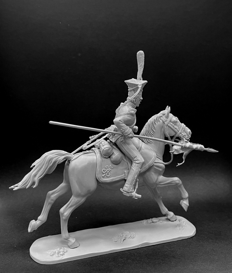 CHM-54304. Рядовой армейских уланских полков, Россия 1812-14 гг. 54 мм. Материал - смола. Chronos Miniatures