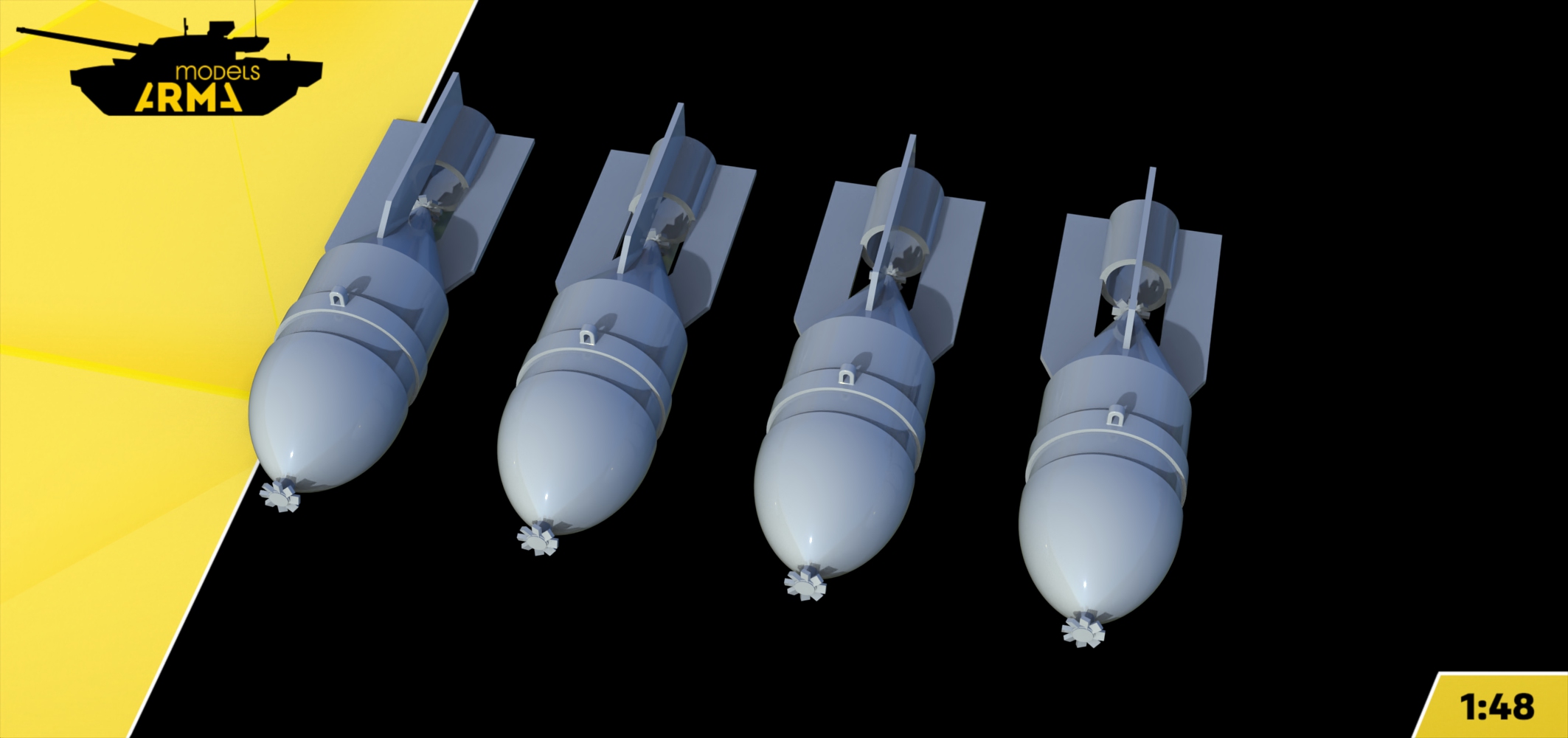 AM48319 Миниатюра ФАБ-100 СБ для Лагг-3 шт. Arma Models