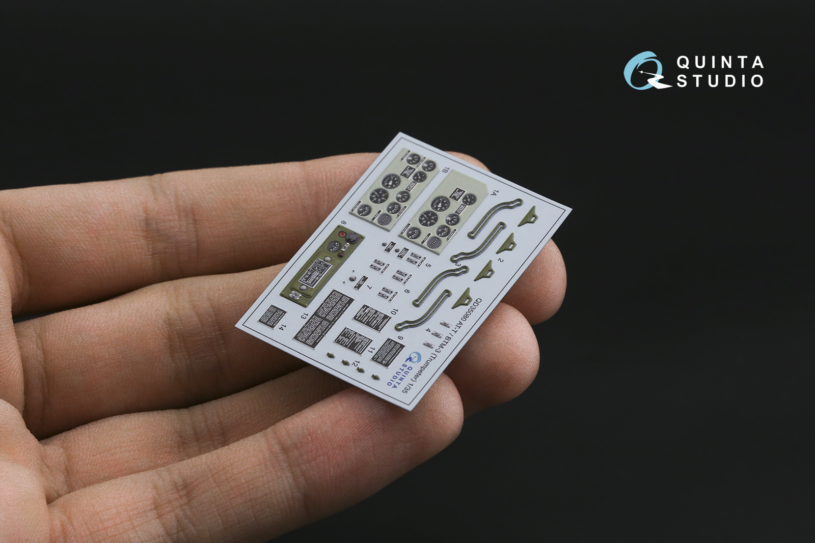 QD35080 3D Декаль интерьера кабины АТ-Т/БТМ-3 (Trumpeter)