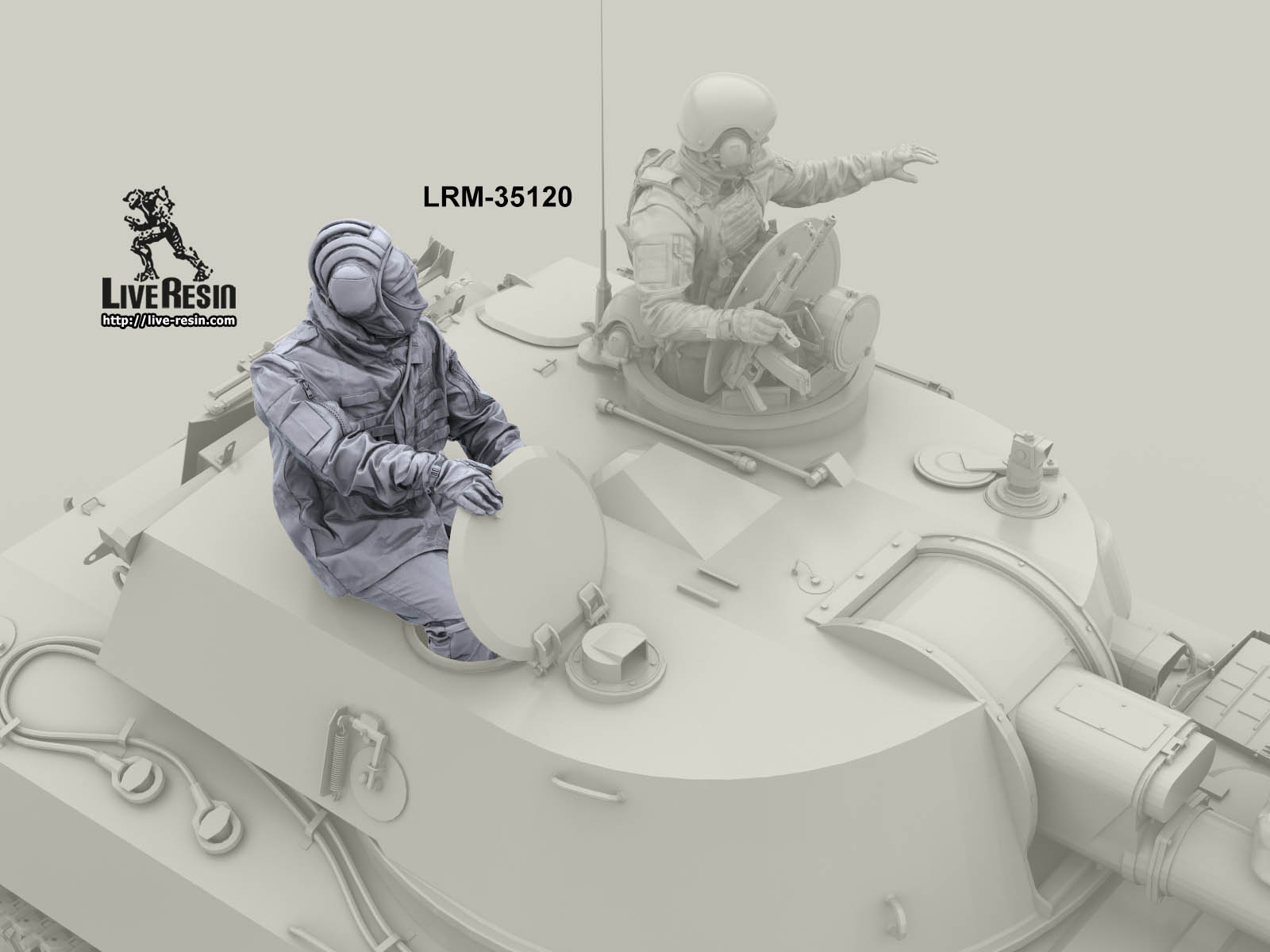 LRM35120 Современные Российские солдаты - танкист в башенном люке Live Resin