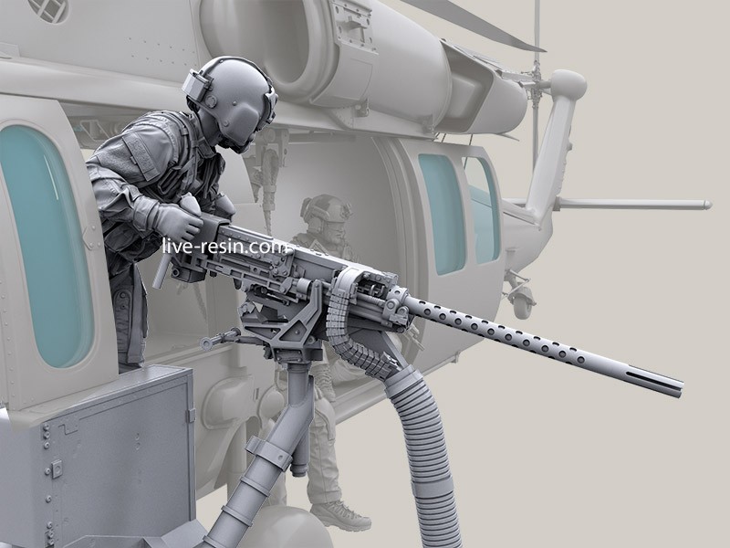 LRM35026 Экипаж Американского вертолета HH-60G Pave Hawk - Бортовой стрелок 1 в экипировке  AIR WARRIOR SYSTEM (PSGC), и шлеме HGU56/P