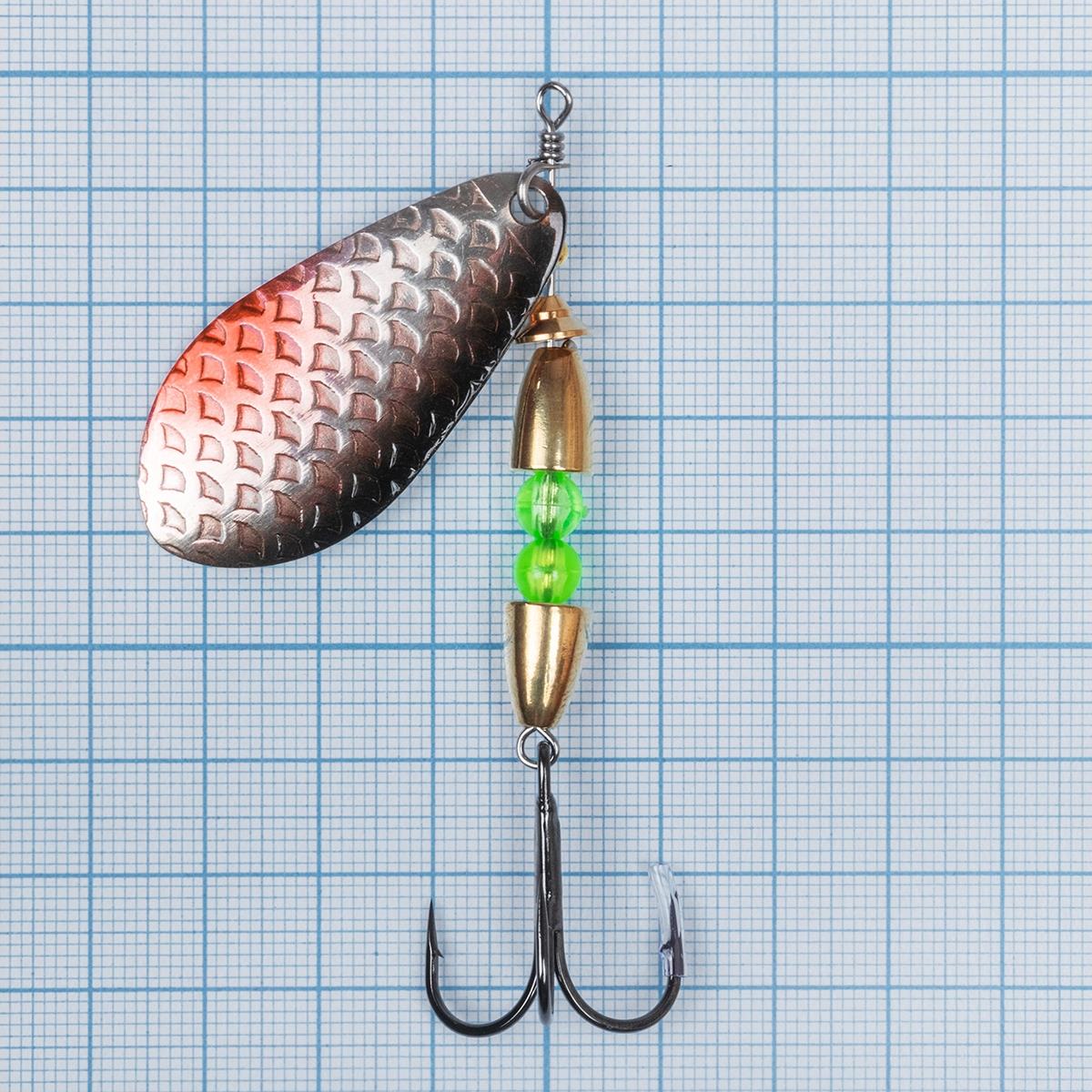 Блесна Вращ.премиум Таймень Б 15гр цв.06 медь чешуя (PR-TB-06) Premier