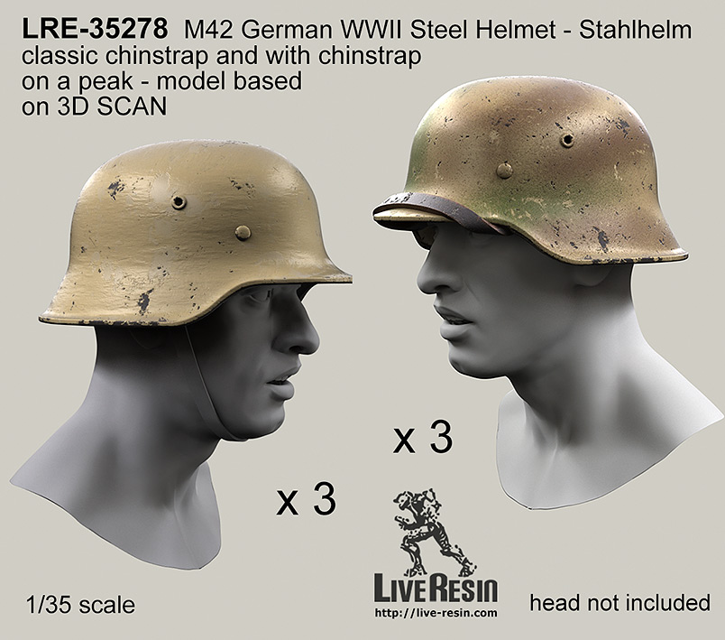 LRE35278 Стальной немецкий шлем периода Второй Мировой войны M42 - Stahlhelm 42. Классический вариант с ремешком на подбородке и с ремешком на козырьке. Реплика настоящего шлема. LRE35278 Стальной немецкий шлем периода Второй Мировой войны M42 - Stahlhelm 42. Классический вариант с ремешком на подбородке и с ремешком на козырьке. Реплика настоящего шлема.