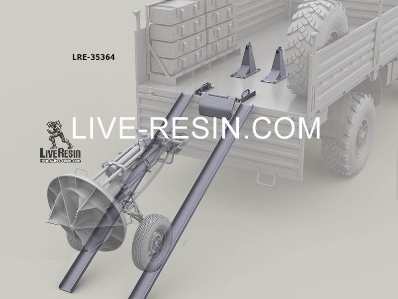 LRE35364 Комплекс 2С12 Сани - элементы установки в транспортной машине