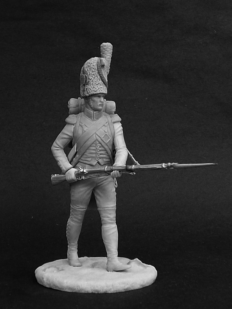 CHM-54188. Драгун элитных рот драгунских полков, Франция 1804-07 гг. 54 мм. Материал - смола. Chronos Miniatures