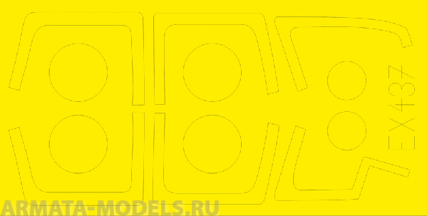 EX437ED  Окрасочная маска S-30M-2 Flanker (for Academy kit) 1/48 EX437ED  Окрасочная маска S-30M-2 Flanker (for Academy kit) 1/48