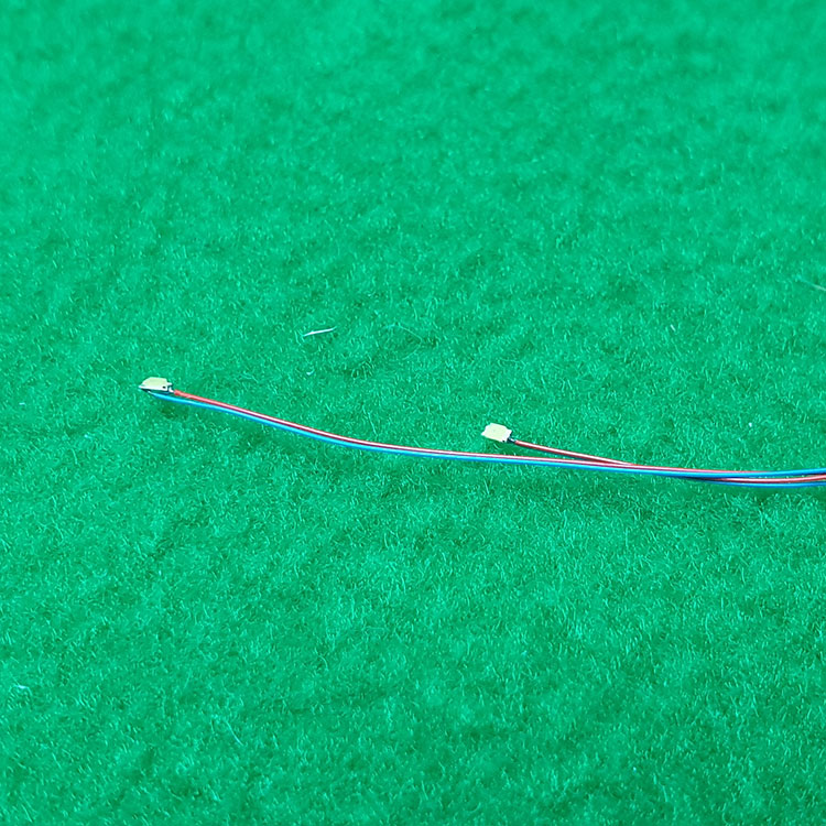 5416 светодиод на проводе 0603 желтый свет - 2 шт