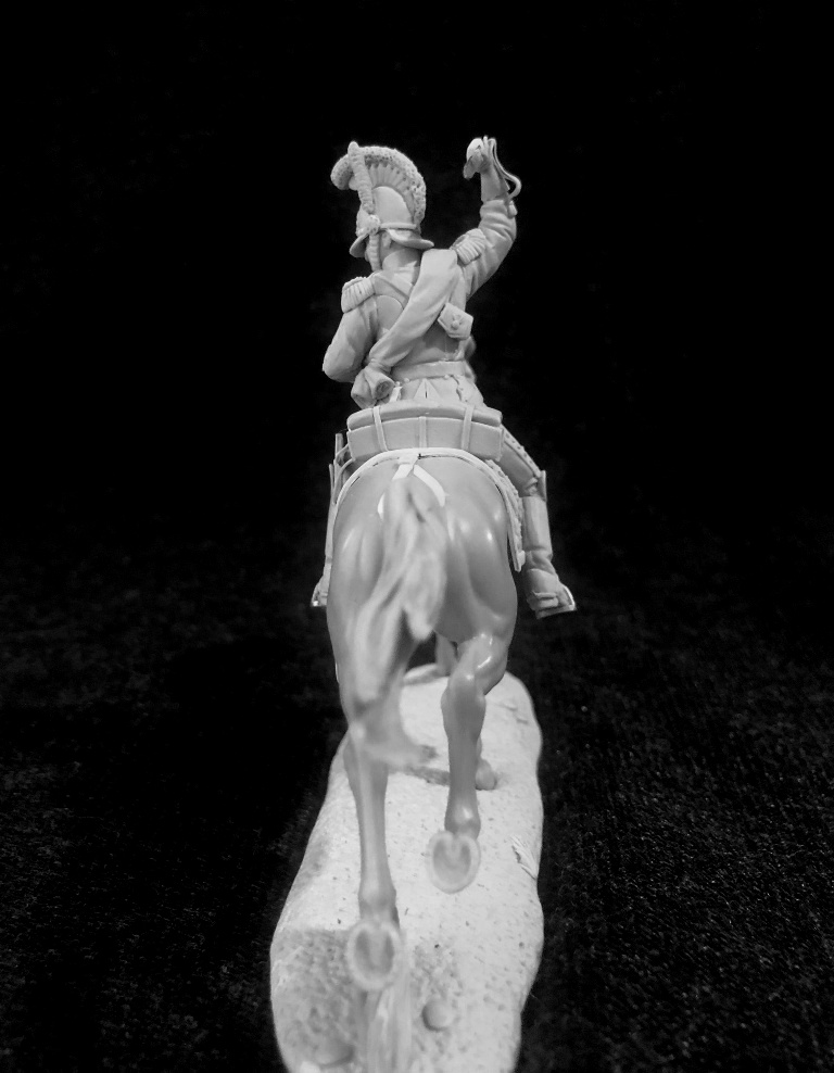 CHM-54317. Рядовой 2-го полка Бельгийских карабинеров, 1815 г. 54 мм. Материал - смола. Chronos Miniatures