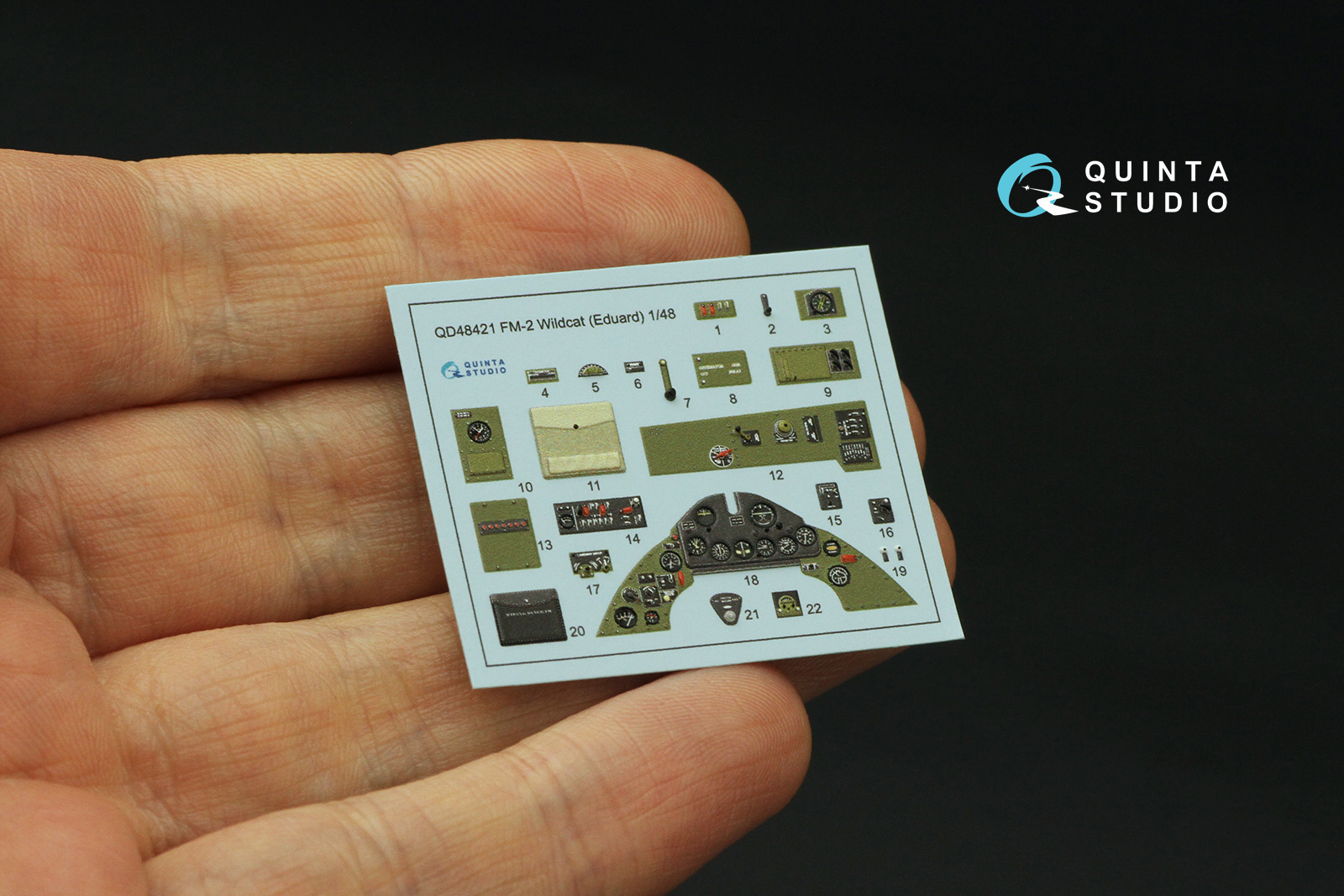 QD48421 3D Декаль интерьера кабины FM-2 Wildcat (Eduard)