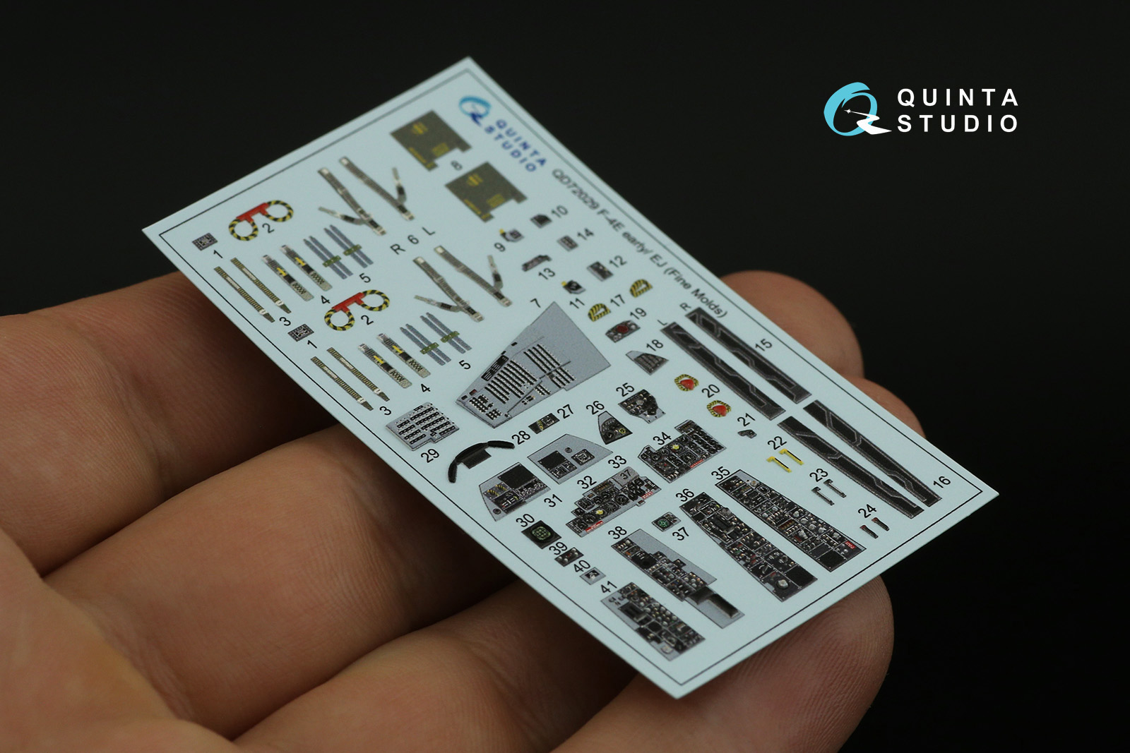 QD72029 3D Декаль интерьера кабины F-4E early/F-4EJ (для модели FineMolds)