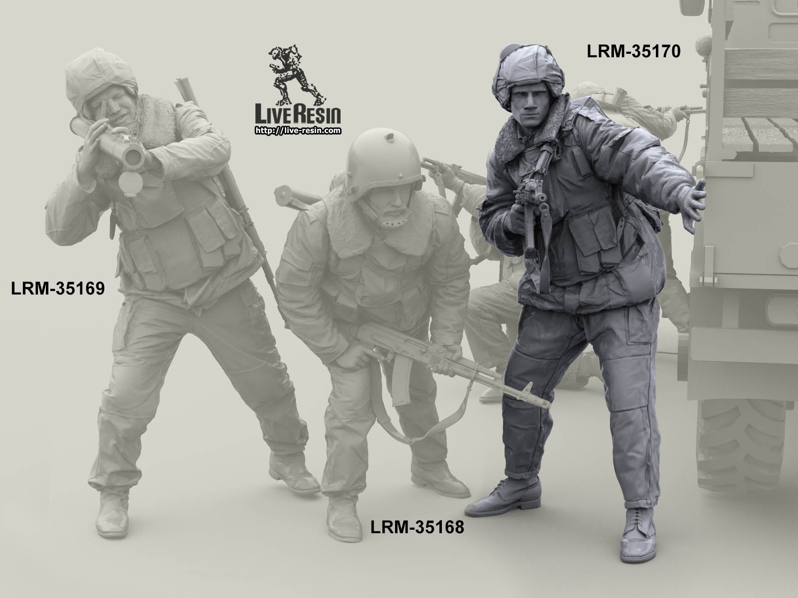 LRM35170 Военнослужащий ВВ, выглядывает из за угла Live Resin