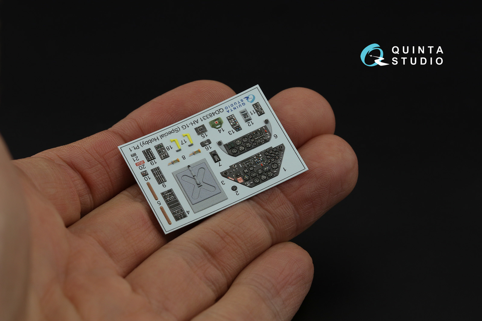 QD48331 3D Декаль интерьера кабины AH-1G (Special Hobby)