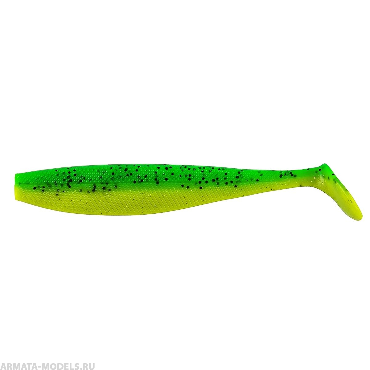 Виброхвост несъедоб. Trofey 5.5''/14см Green Lime 50шт. (HS-25-010-N) Helios( цена указана за упаковку, в количестве 50шт.)