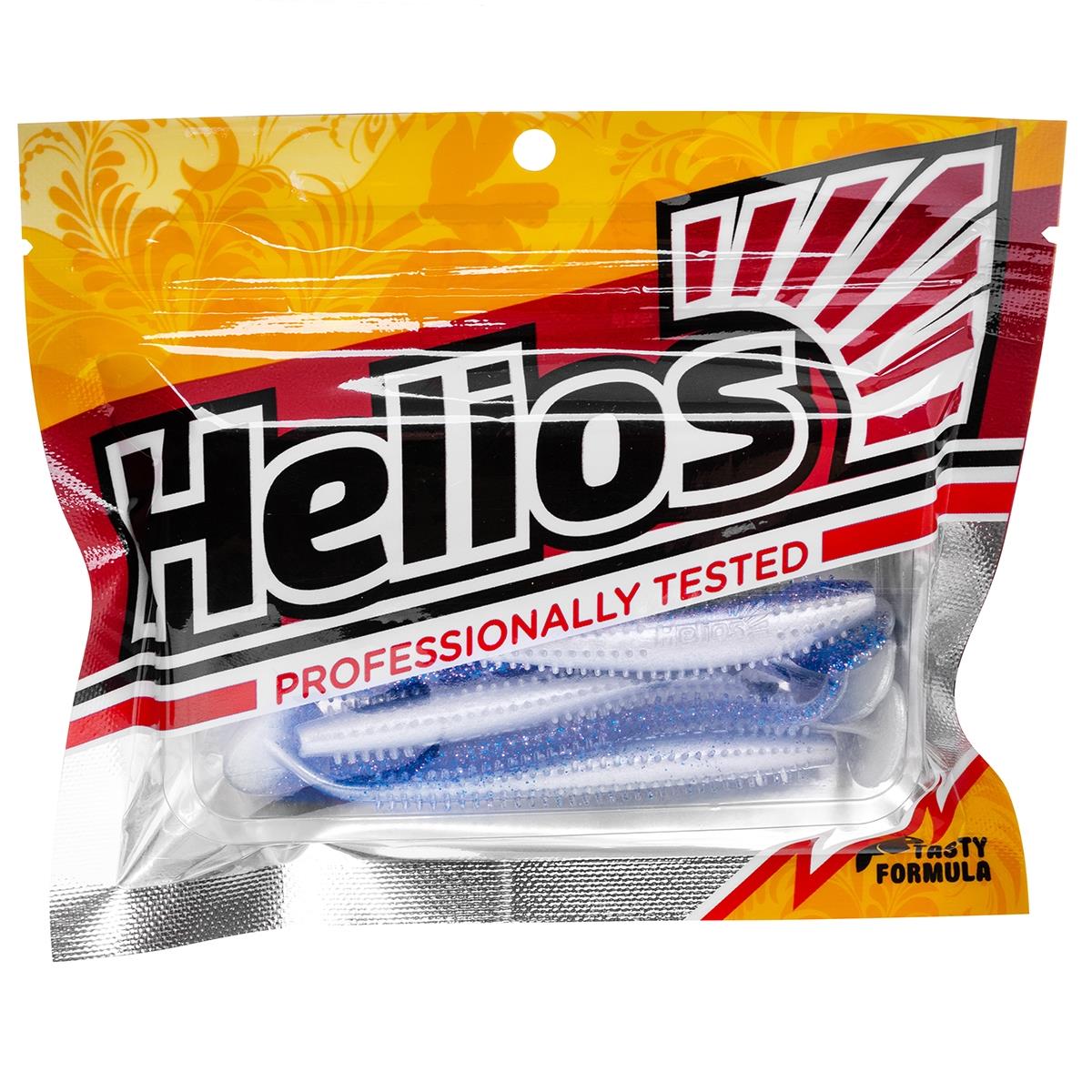 Виброхвост Shaggy 5,12"/13 см Blue Pearl 5шт. (HS-18-049) Helios