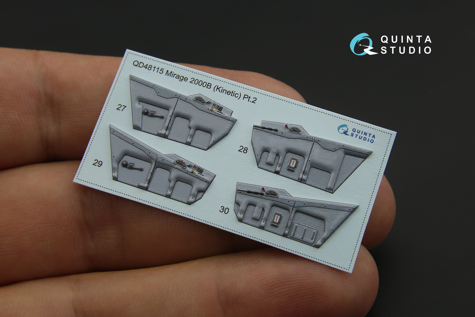 QD48115 3D Декаль интерьера кабины Mirage 2000B (для модели Kinetic)