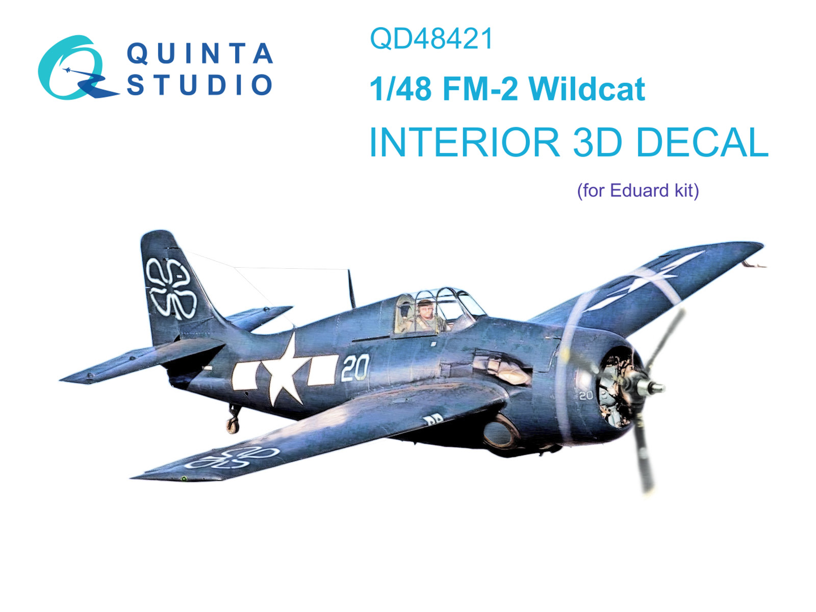 QD48421 3D Декаль интерьера кабины FM-2 Wildcat (Eduard) QD48421 3D Декаль интерьера кабины FM-2 Wildcat (Eduard)