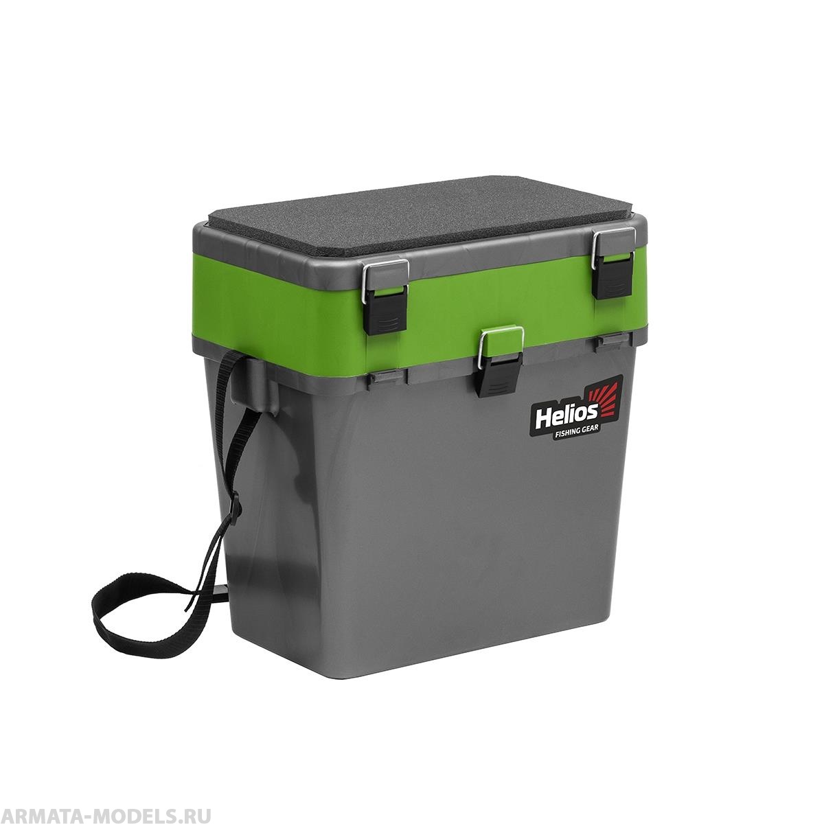 Ящик рыболовный зимний серый/салатовый (HS-IB-19-GG) Helios Ящик рыболовный зимний серый/салатовый (HS-IB-19-GG) Helios