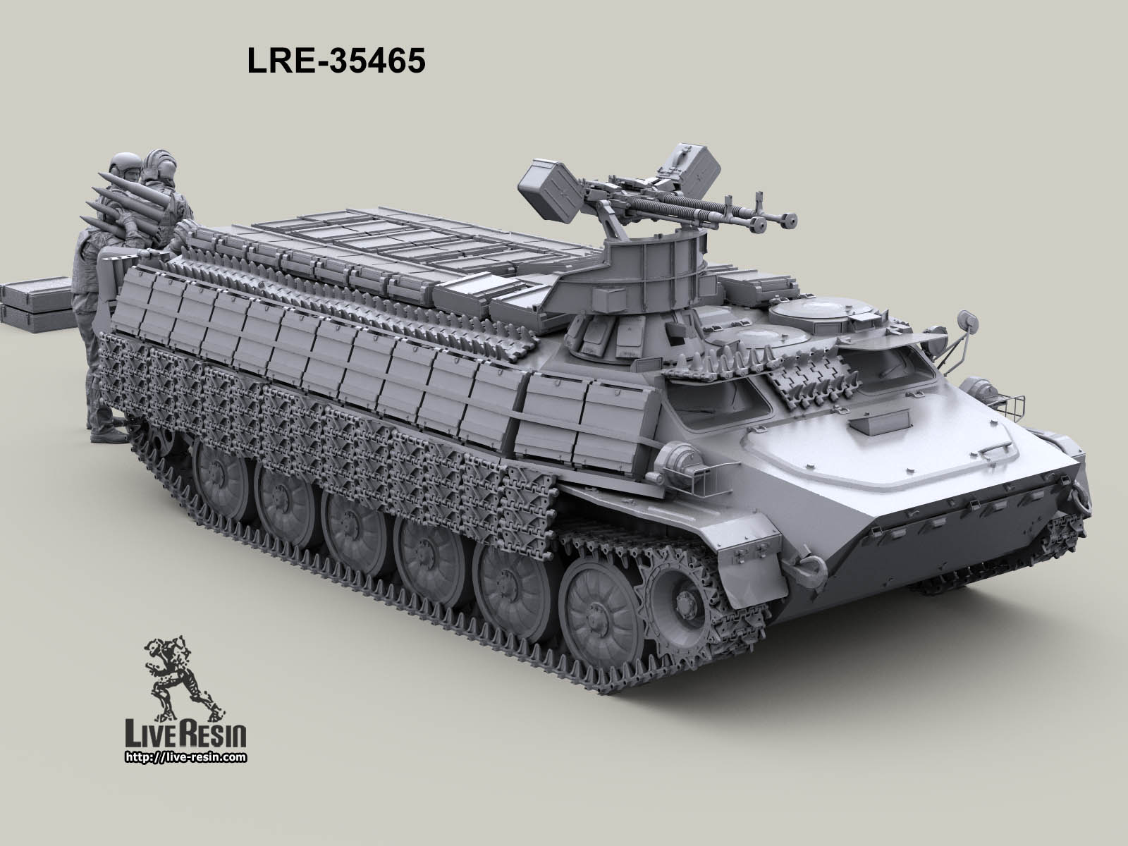 LRE35465 Конверсионный набор для МТ-ЛБ - катерная зенитная башня с установкой ДШКМ 2-УК-Т и навесная защита от дронов  (Не для свободной продажи)