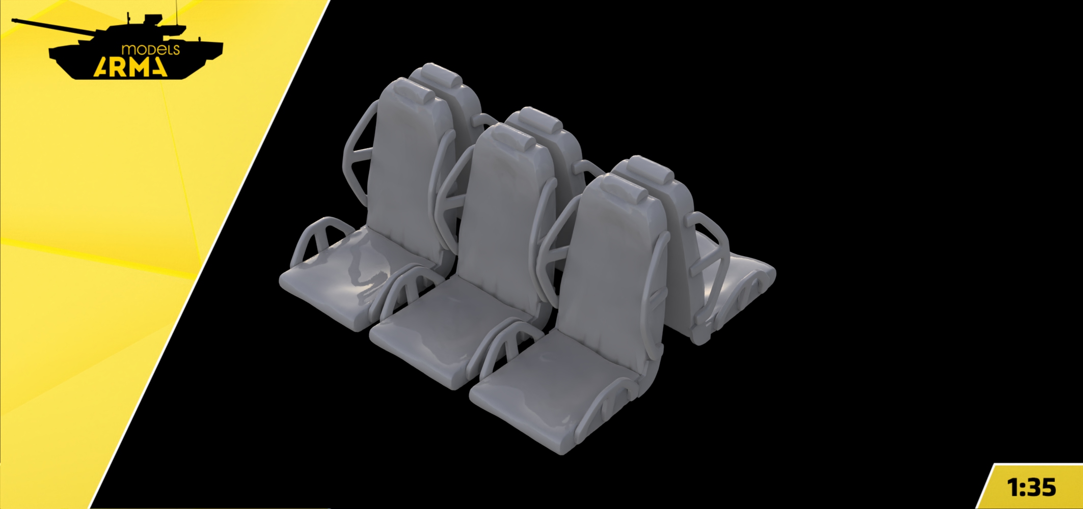 AM35958 Кресла в салон Фалькатуса 6 шт. (Не для свободной продажи) Arma Models