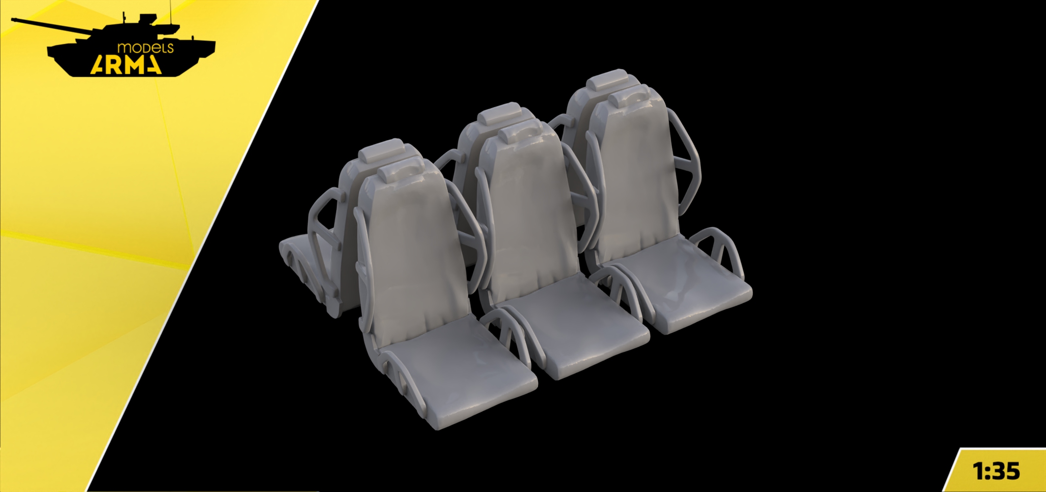 AM35958 Кресла в салон Фалькатуса 6 шт. (Не для свободной продажи) Arma Models