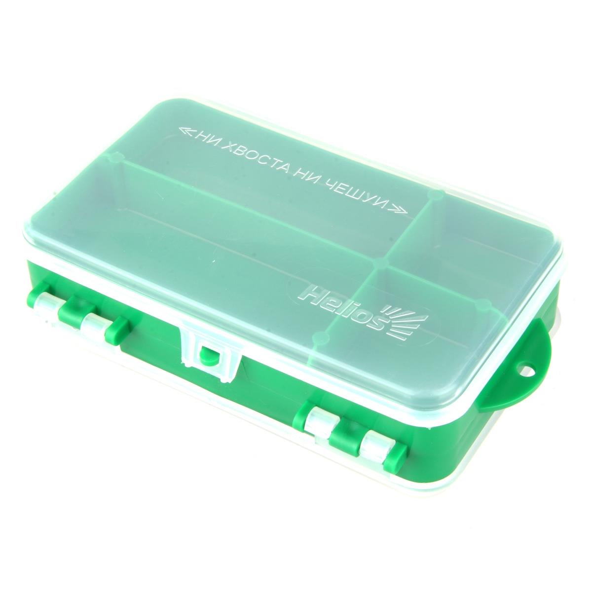 Коробочка для оснастки двухсторонняя (зеленая) Helios
