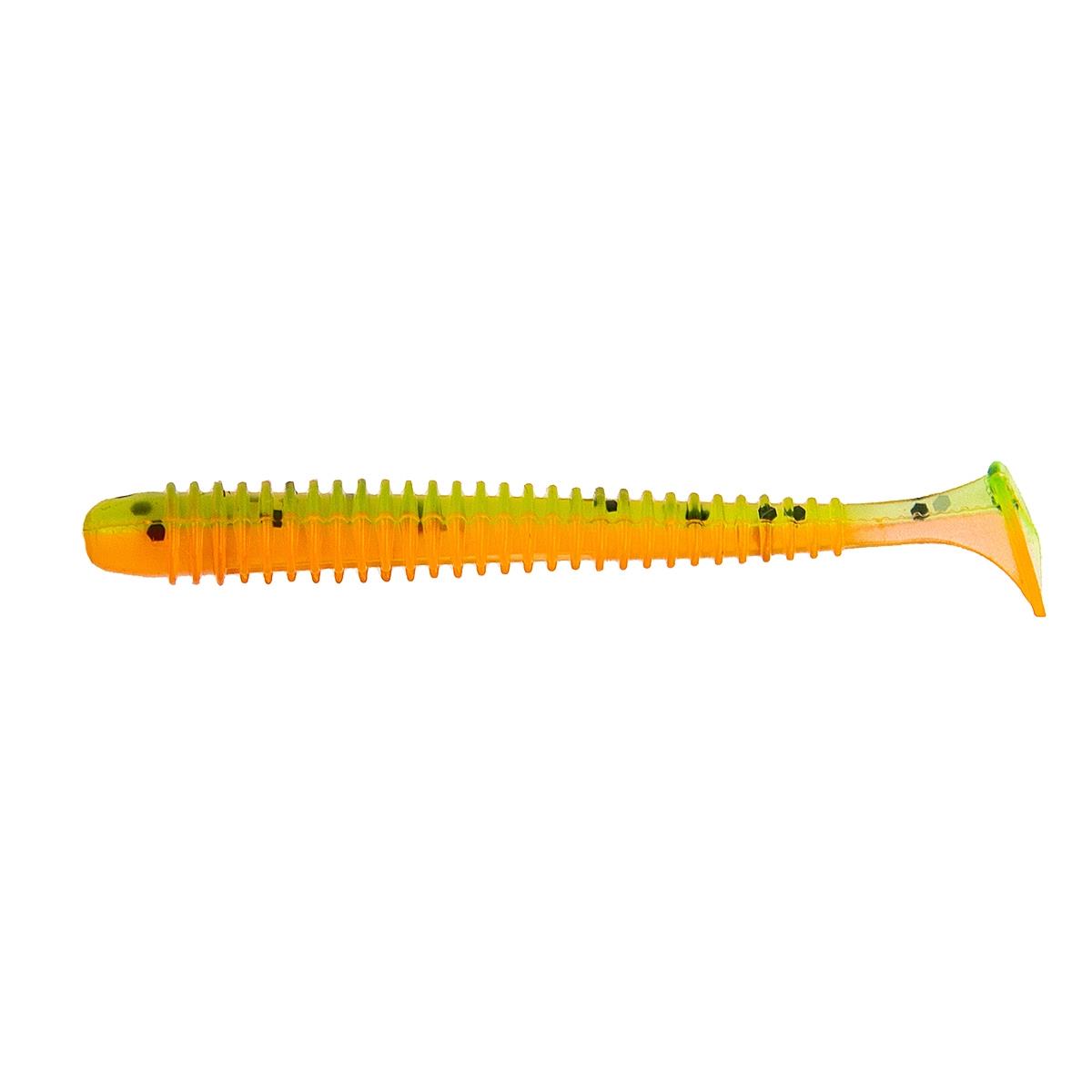 Виброхвост Liny Catcher 2,35"/6 см Pepper Green & Orange 12шт. (HS-5-018) Helios Виброхвост Liny Catcher 2,35"/6 см Pepper Green & Orange 12шт. (HS-5-018) Helios
