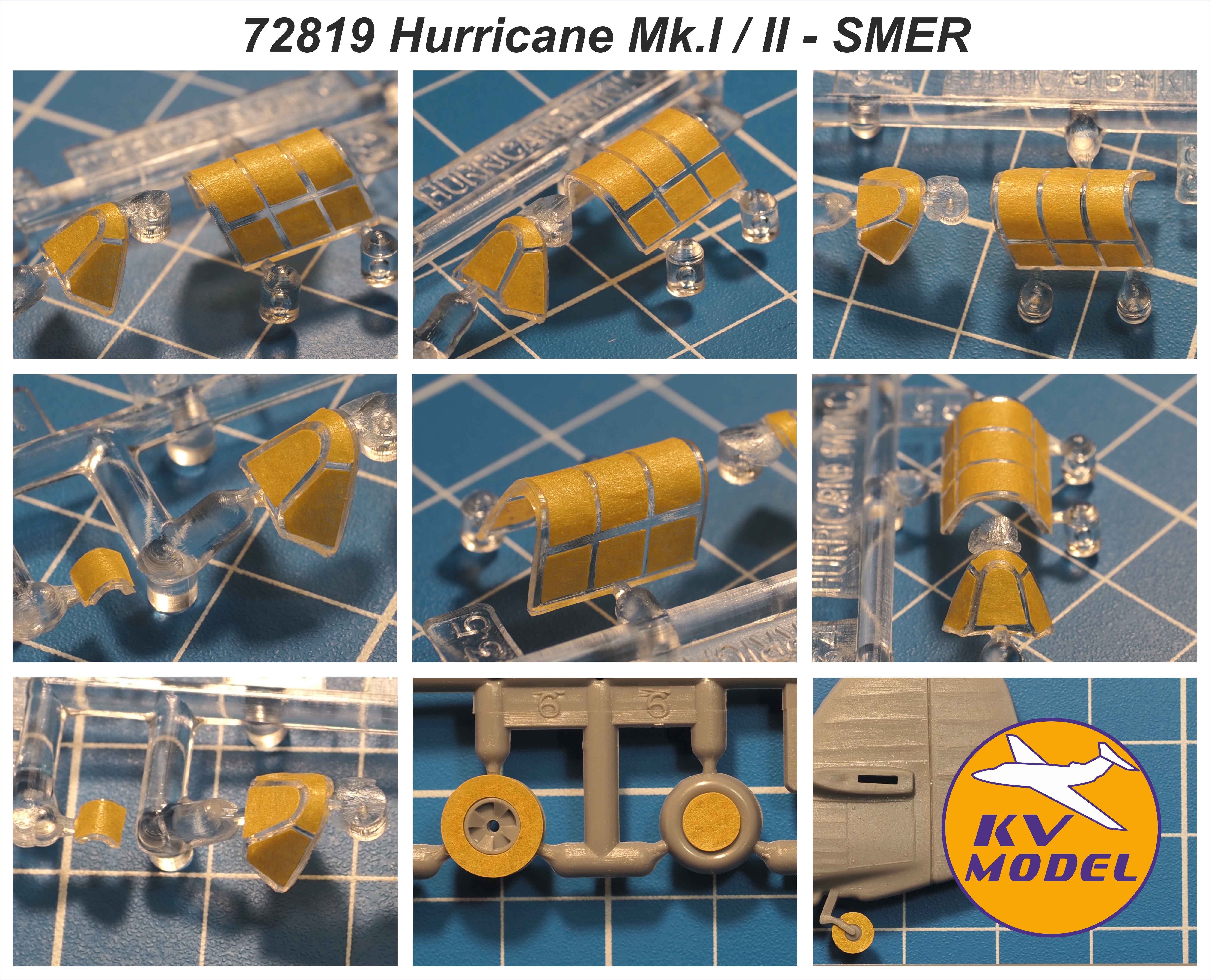 72819KV Окрасочная маска Hurricane Mk.IA / Mk.II / Mk.IIc / Mk.IV + маски на диски и колеса