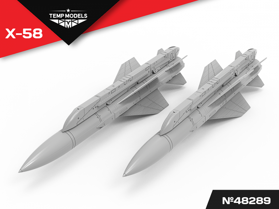 48289 УПРАВЛЯЕМАЯ РАКЕТА Х-58 1/48 Temp Models