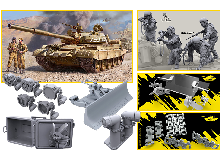 Советский основной боевой танк Т-62М 1/35!