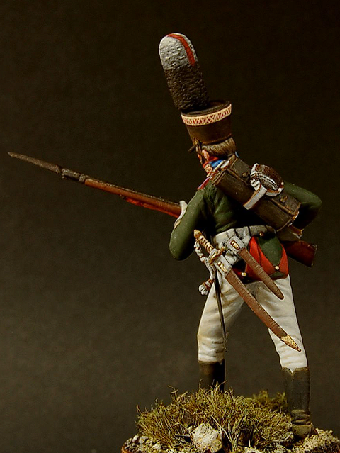 CHM-54095. Унтер-офицер пехотных полков, Россия 1805 г. Материал - смола. Chronos Miniatures