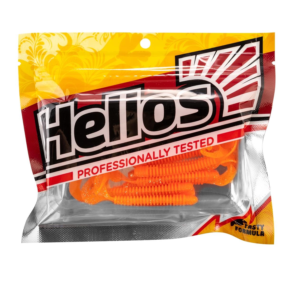Твистер Credo Long Body 2,95"/7,5 см Orange & Sparkles 12шт. (HS-9-022) Helios Твистер Credo Long Body 2,95"/7,5 см Orange & Sparkles 12шт. (HS-9-022) Helios