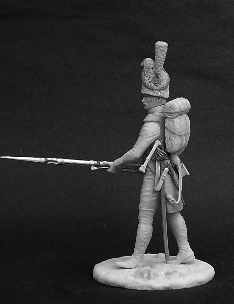 CHM-54188. Драгун элитных рот драгунских полков, Франция 1804-07 гг. 54 мм. Материал - смола. Chronos Miniatures
