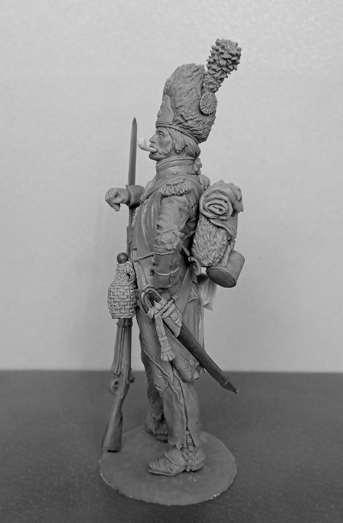 CHM-54346. Гренадер линейных пехотных полубригад (№2), Франция 1793-1803 гг. 54 мм. Материал - смола. Chronos Miniatures