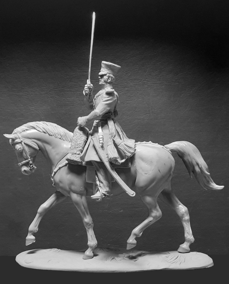 CHM-54295(M). Обер-офицер Московского казачьего графа Дмитриева-Мамонова полка, Россия 1812-14 гг. Материал - белый металл. Chronos Miniatures