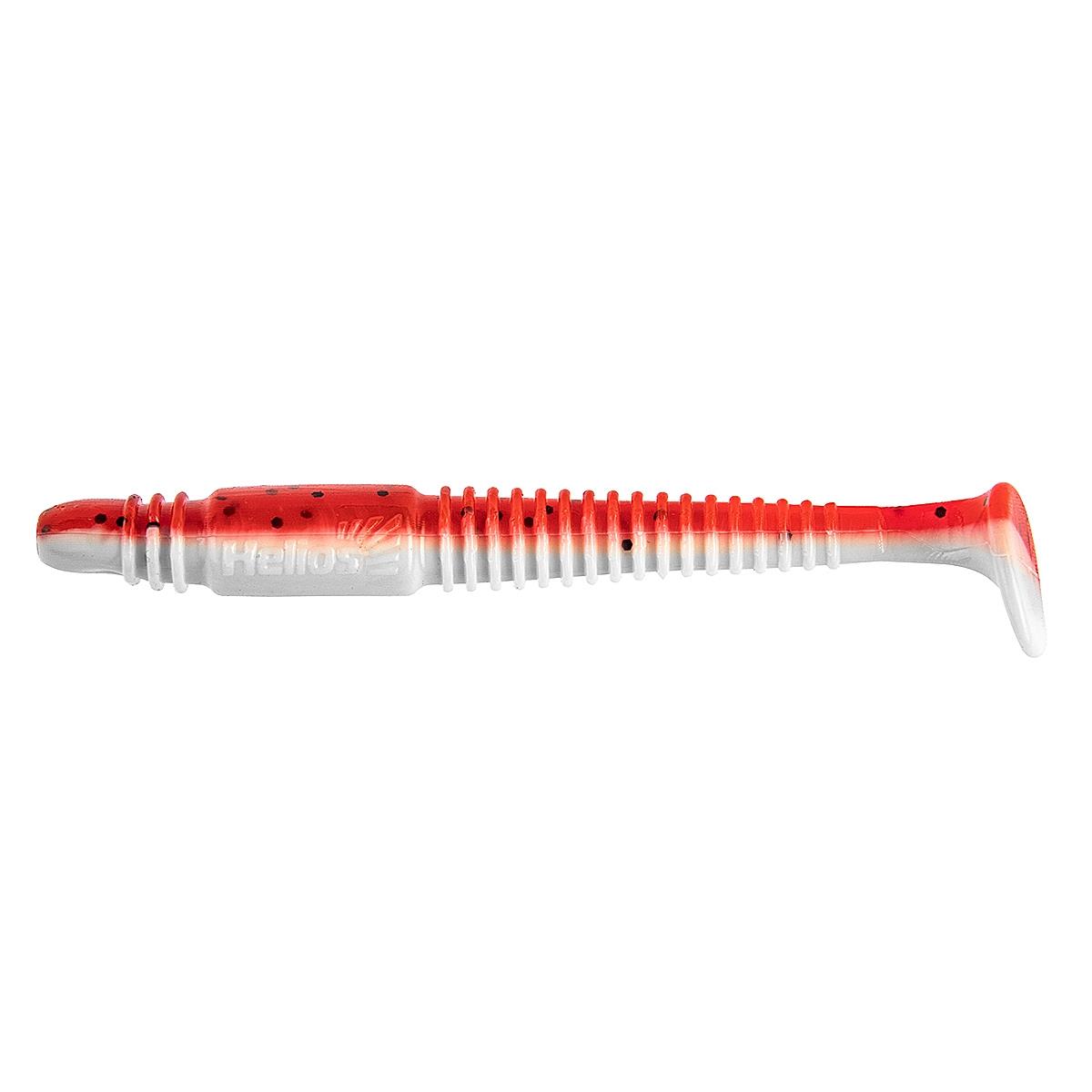 Виброхвост Minoga 3,75"/9.5 см Red & White 5шт. (HS-17-003) Helios Виброхвост Minoga 3,75"/9.5 см Red & White 5шт. (HS-17-003) Helios