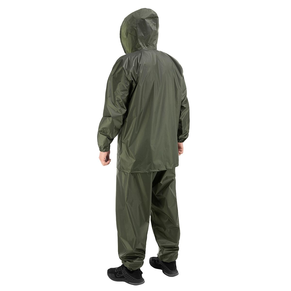Костюм ветровлагозащитный Походный, цв.зеленый PU 5000 р.50 (T-KS-VVZ-L-PU5-002) Helios